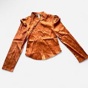 Vintage Style Satin Blouse